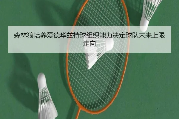 森林狼培养爱德华兹持球组织能力决定球队未来上限走向